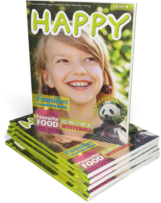 Happy Paket Textbok 4 25 ex + digitalt lärarmaterial (OBS! Endast för lärare)