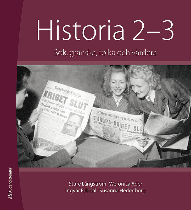 Historia 2-3 - Digital elevlicens 12 mån - Sök, granska, tolka och värdera