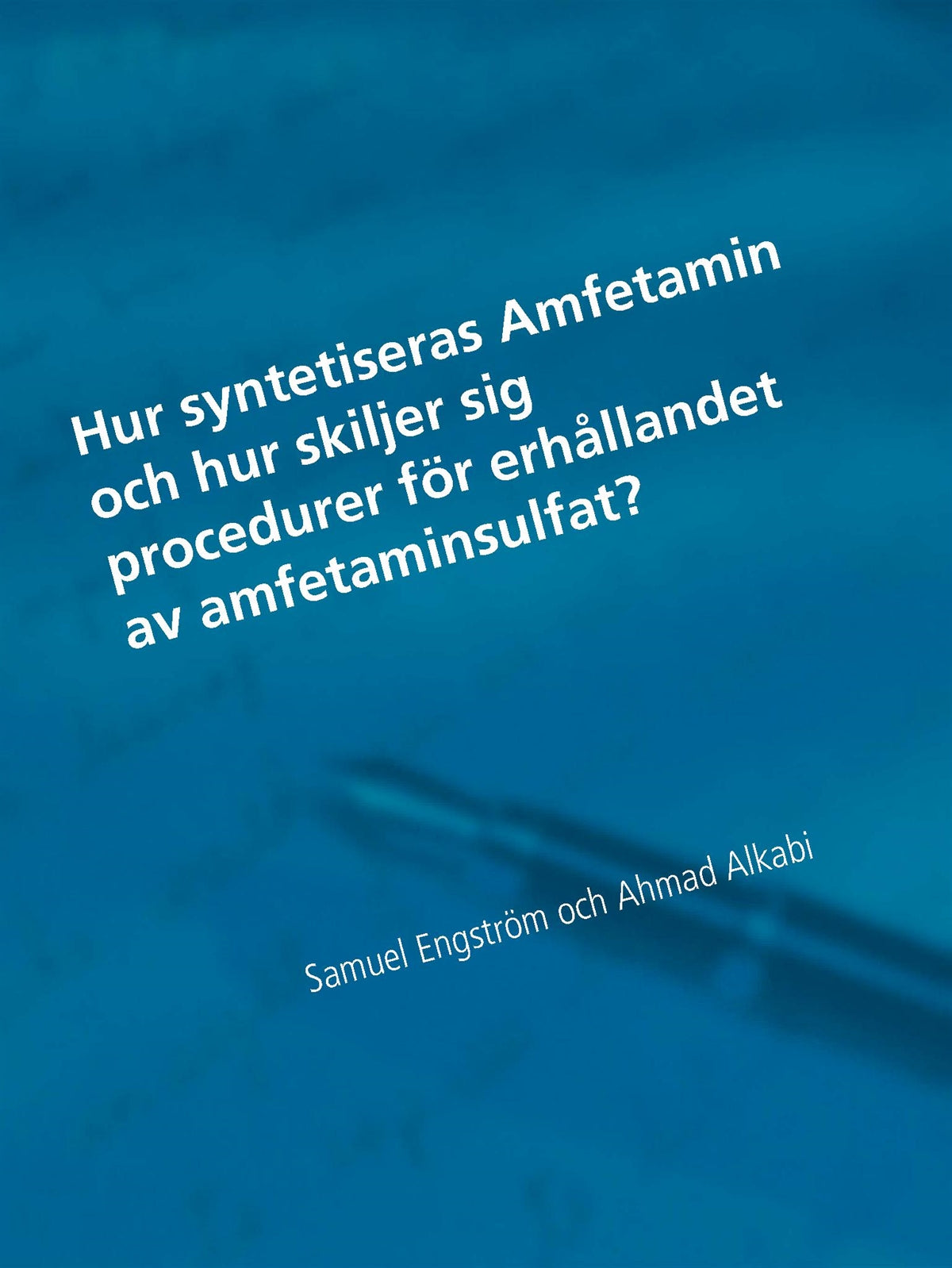 Hur syntetiseras Amfetamin och hur skiljer procedurer för erhållandet av amfetaminsulfat?: En naturvetenskaplig studie – E-bok