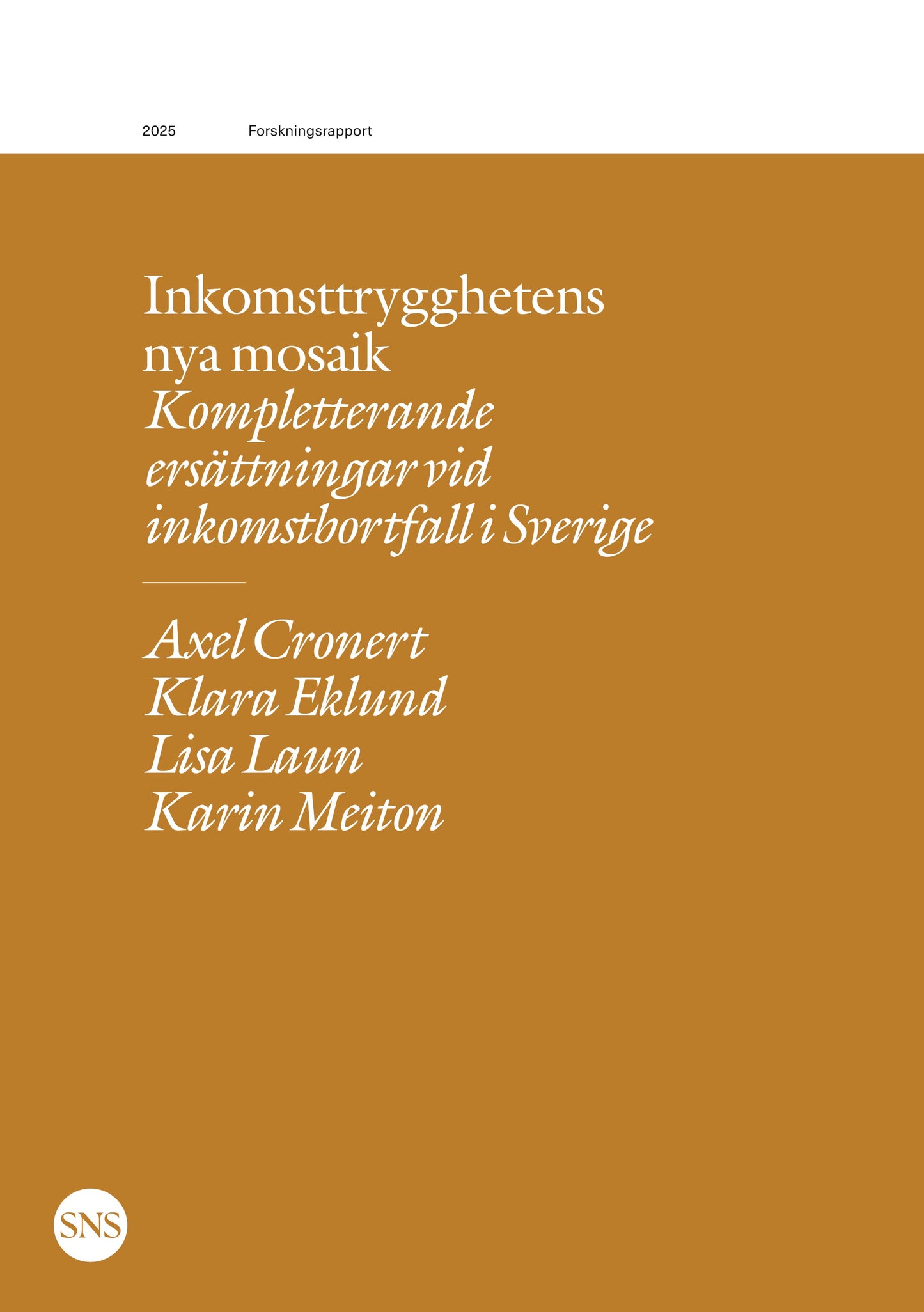Inkomsttrygghetens nya mosaik: Kompletterande försäkringar vid inkomstbortfall i Sverige – E-bok