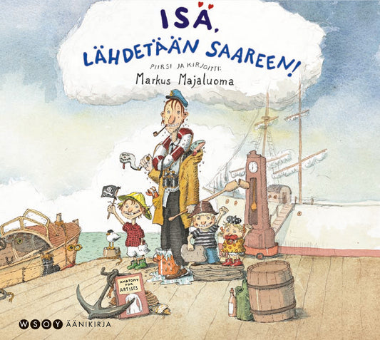 Isä, lähdetään saareen! – Ljudbok