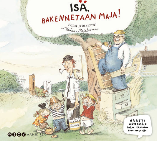 Isä, rakennetaan maja! – Ljudbok