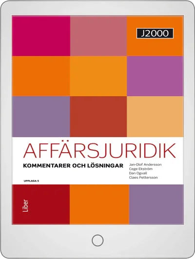 J2000 Affärsjuridik Kommentarer och lösningar Onlinebok