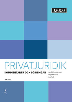 J2000 Privatjuridik Kommentarer och lösningar Digitalbok (12 mån)