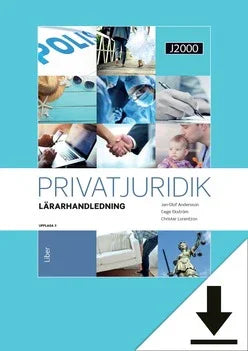 J2000 Privatjuridik Lärarhandledning (nedladdningsbar)