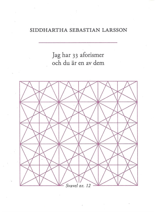 Jag har 33 aforismer och du är en av dem – Ljudbok