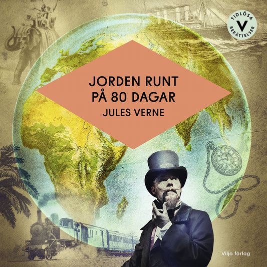 Jorden runt på 80 dagar (lättläst) – Ljudbok