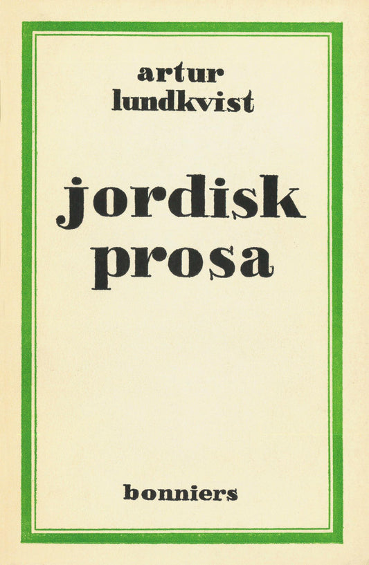 Jordisk prosa – E-bok