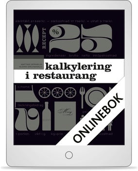 Kalkylering i restaurang Onlinebok (12 mån)