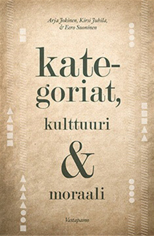 Kategoriat, kulttuuri & moraali – E-bok