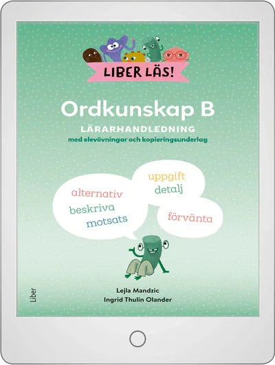 Liber Läs Ordkunskap B Digital (lärarlicens)