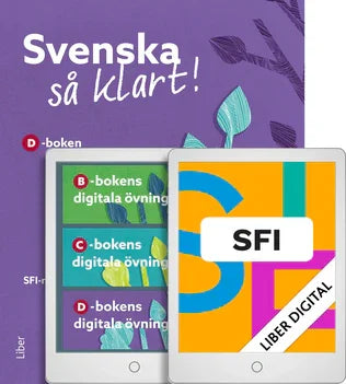 Liber Sfi Digital och Svenska så klart! D-boken med digitala övningar (12 mån)