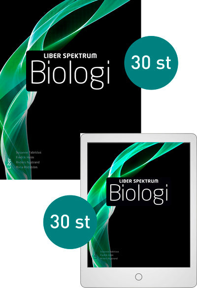 Liber Spektrum Biologi med Digital (elevlicens) Klasspaket 30 elever