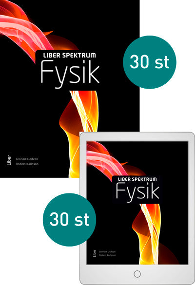 Liber Spektrum Fysik med Digital (elevlicens) Klasspaket 30 elever
