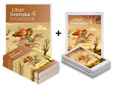 Liber Svenska 4 Arbetsbok med Digital (elevlicens) Klasspaket 30 elever