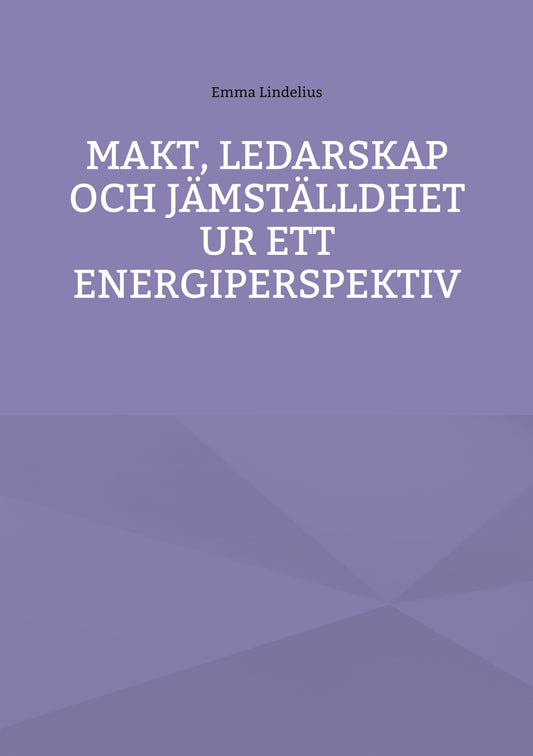 Makt, ledarskap och jämställdhet ur ett energiperspektiv – E-bok