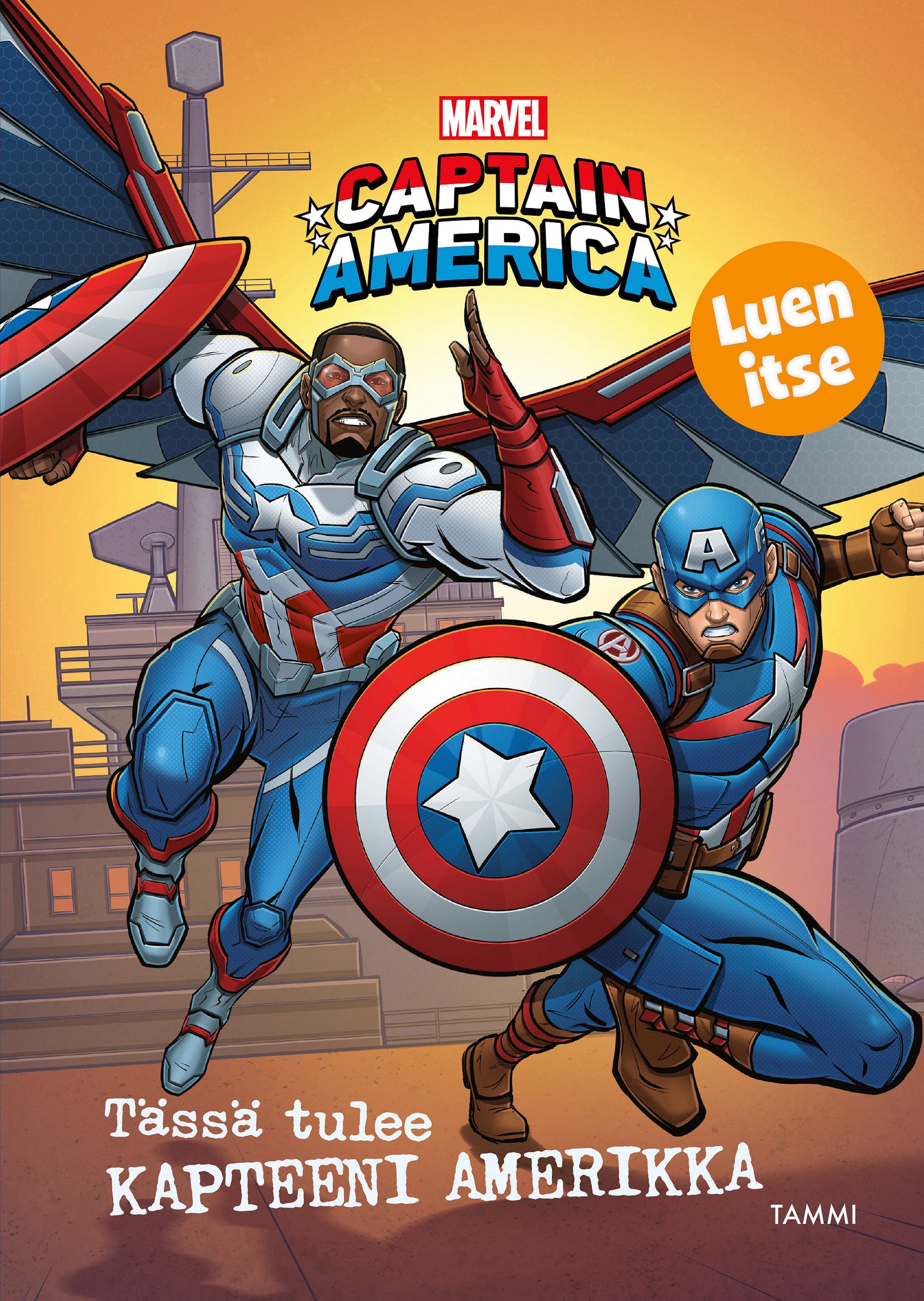 Marvel. Tässä tulee Kapteeni Amerikka. Luen itse – E-bok