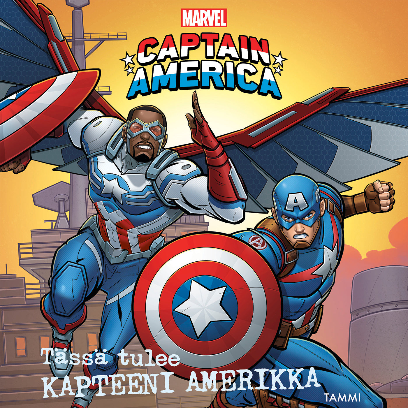 Marvel. Tässä tulee Kapteeni Amerikka. Luen itse – Ljudbok