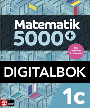 Matematik 5000+ Kurs 1c Lärobok DigitalbokUppl2021