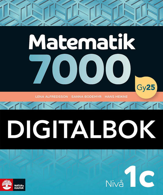 Matematik 7000 nivå 1c Digitalbok
