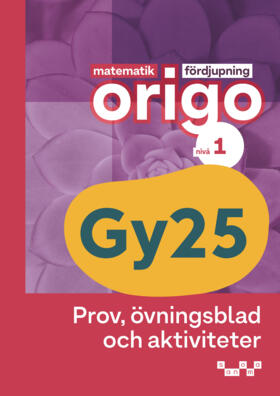Matematik Origo fördjupning nivå 1 Prov, övningsblad (pdf)