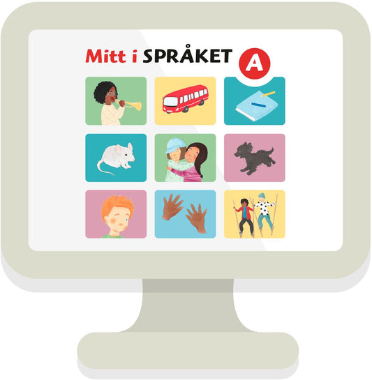 Mitt i språket A, digitalt lärarmaterial och digital elevträ (OBS! Endast för lärare)