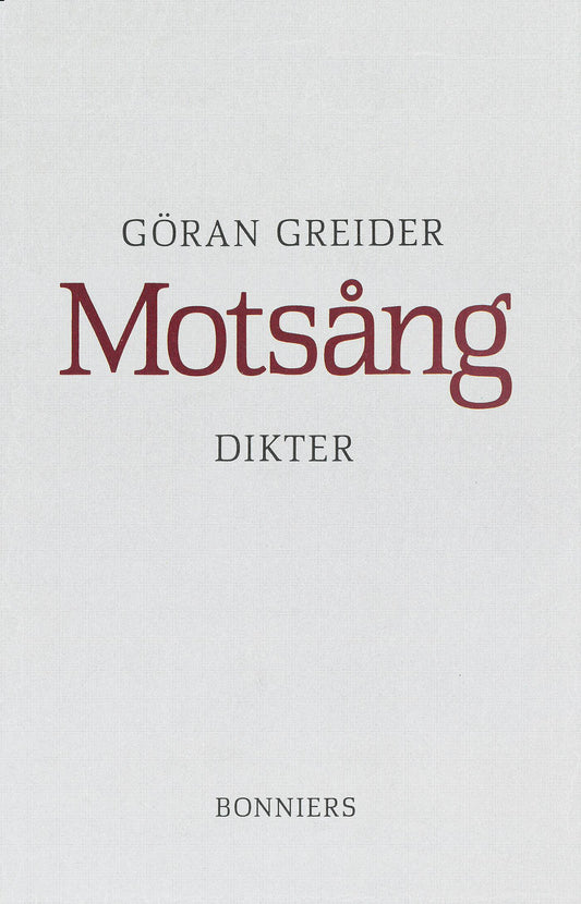 Motsång : Dikter – E-bok