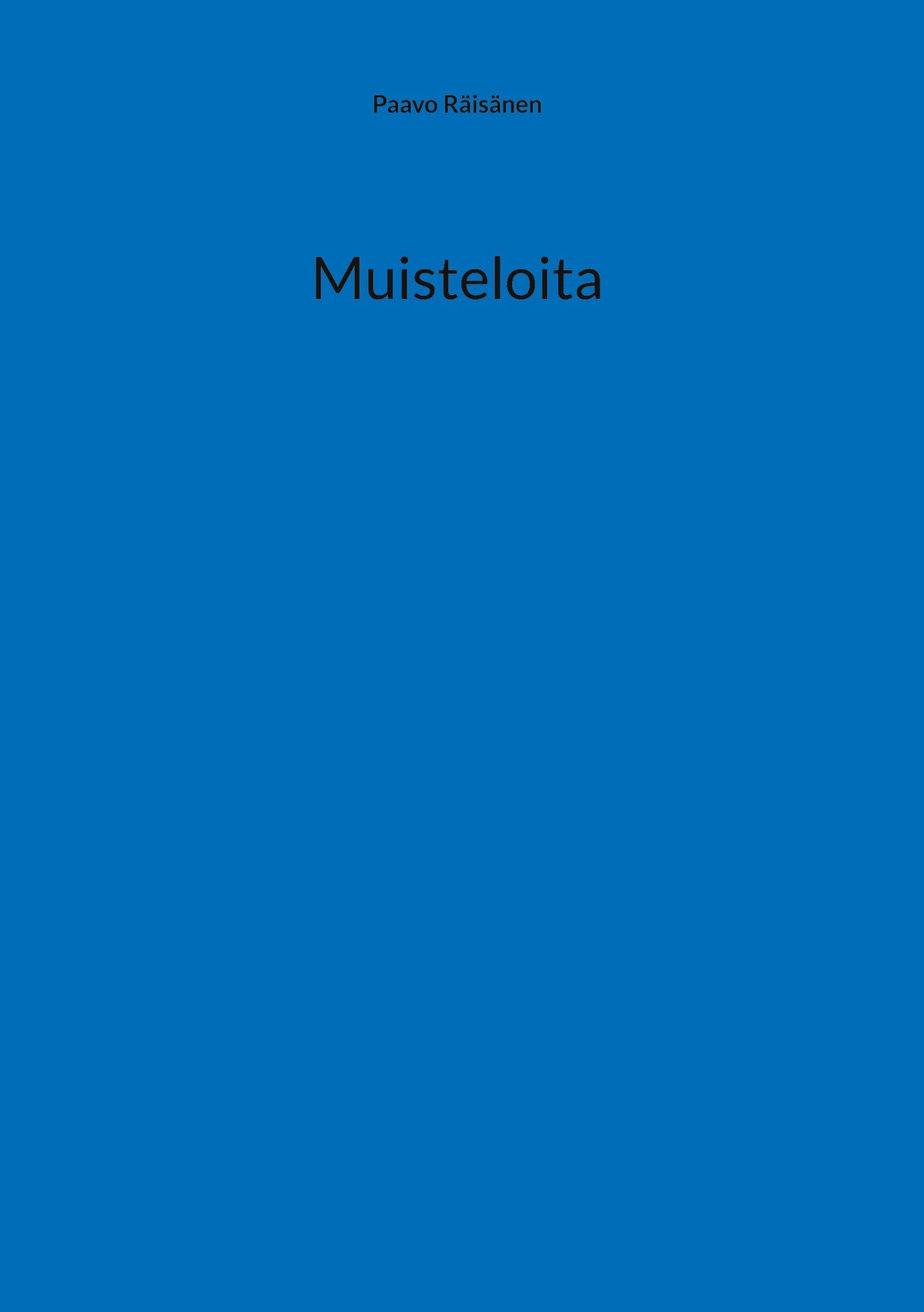 Muisteloita – E-bok