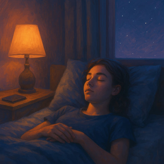 När mobilen blev tyst – En sömnvänlig röst, insomningshjälp och kvällsguide för tonåringar – skapad med hjälp av AI och psykologi – Ljudbok