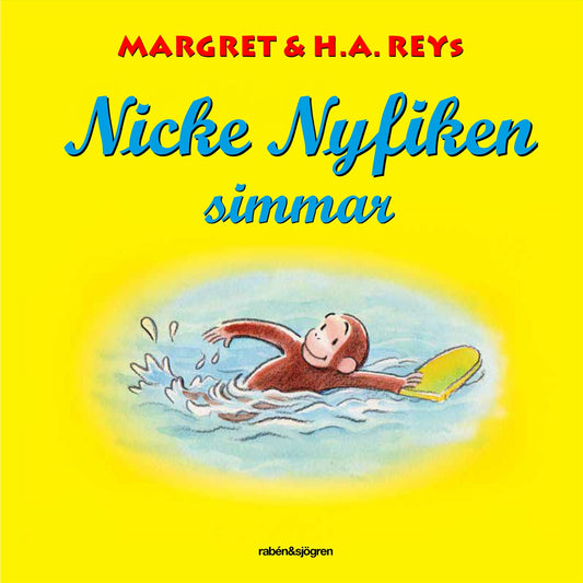 Nicke Nyfiken simmar – E-bok