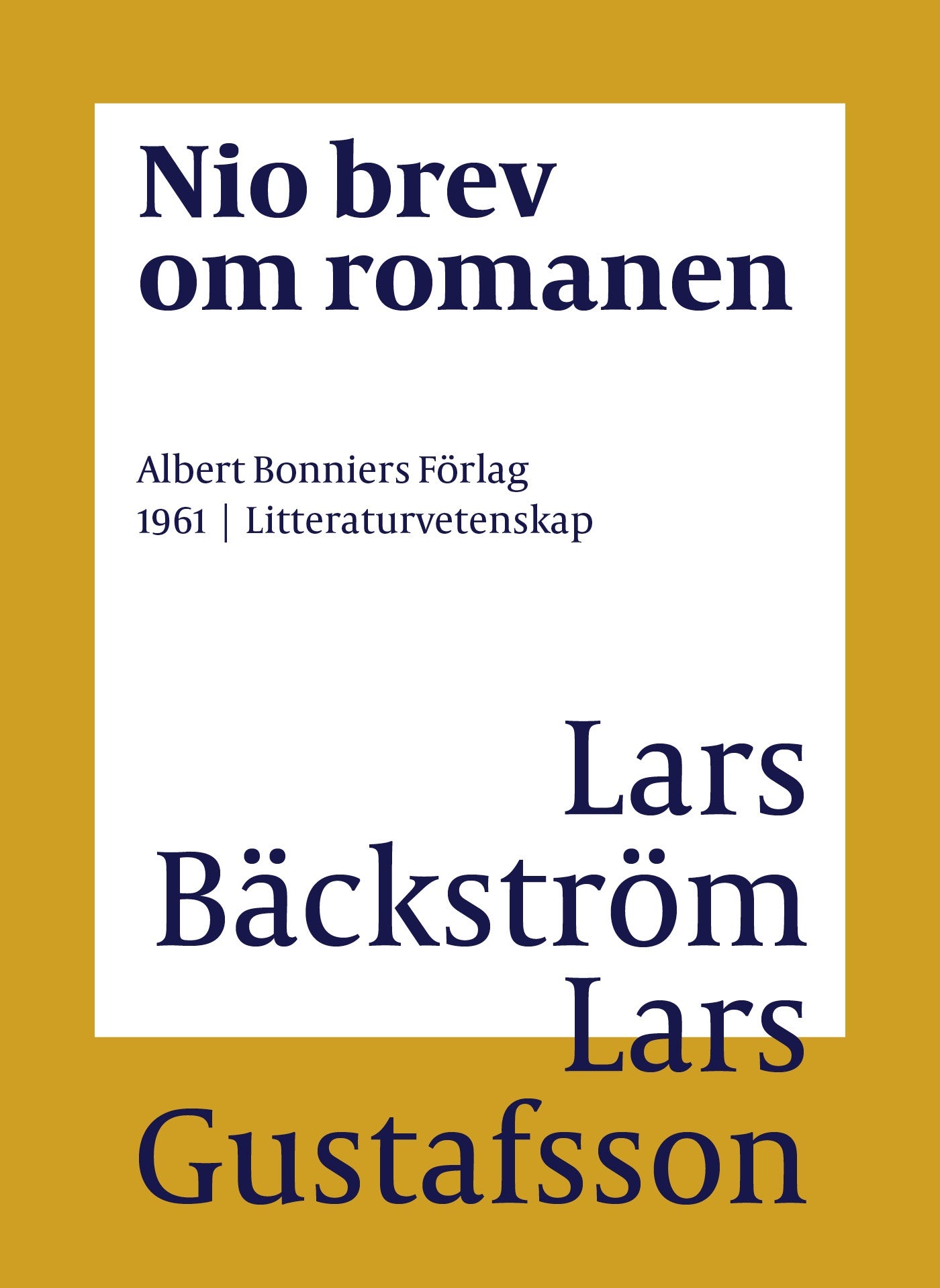 Nio brev om romanen – E-bok