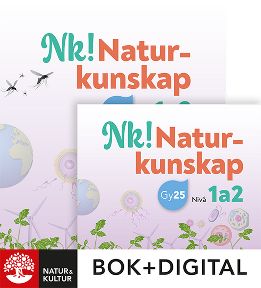 Nk! Naturkunskap nivå 1a2 Paket Bok+Digital