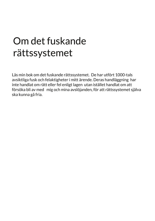 Om det fuskande rättssystemet – E-bok