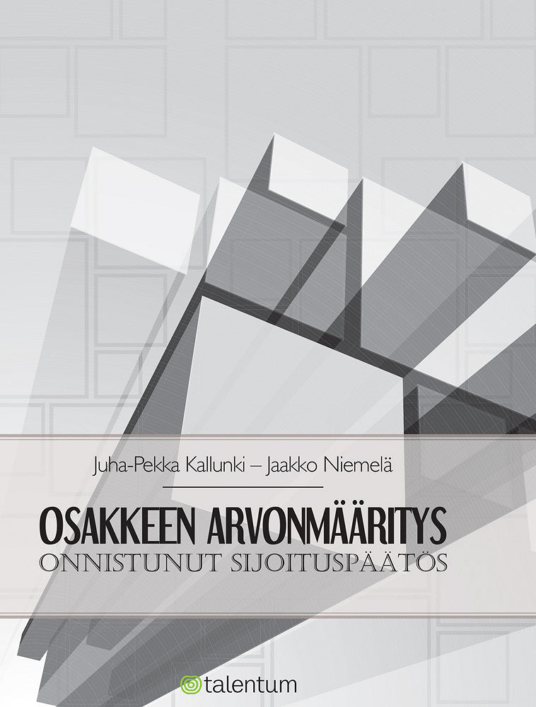 Osakkeen arvonmääritys – E-bok