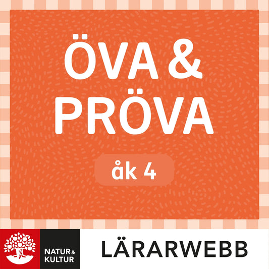Öva & pröva åk 4 Lärarwebb + elevlicens 12 mån