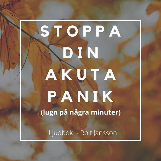 Panikattack: Så lugnar du kroppen på några minuter – Ljudbok