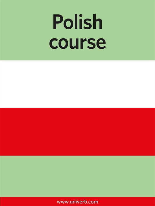 Polish course – E-bok