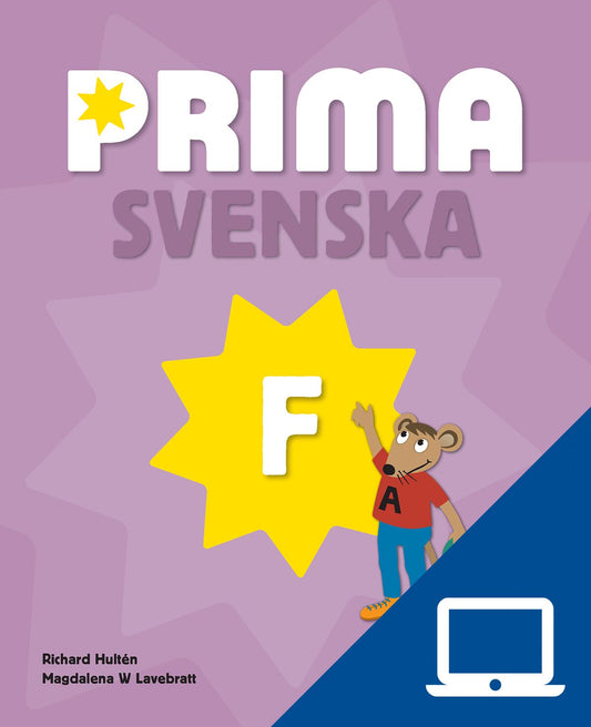 Prima Svenska F, digitalt lärarmaterial, 12 mån (OBS! Endast för lärare)
