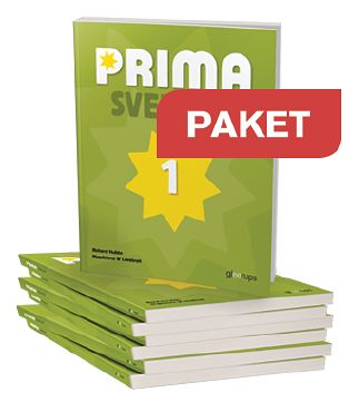Prima svenska 1 Basbok 20 ex + Lärarhandledning + Digitalt lärom (OBS! Endast för lärare)