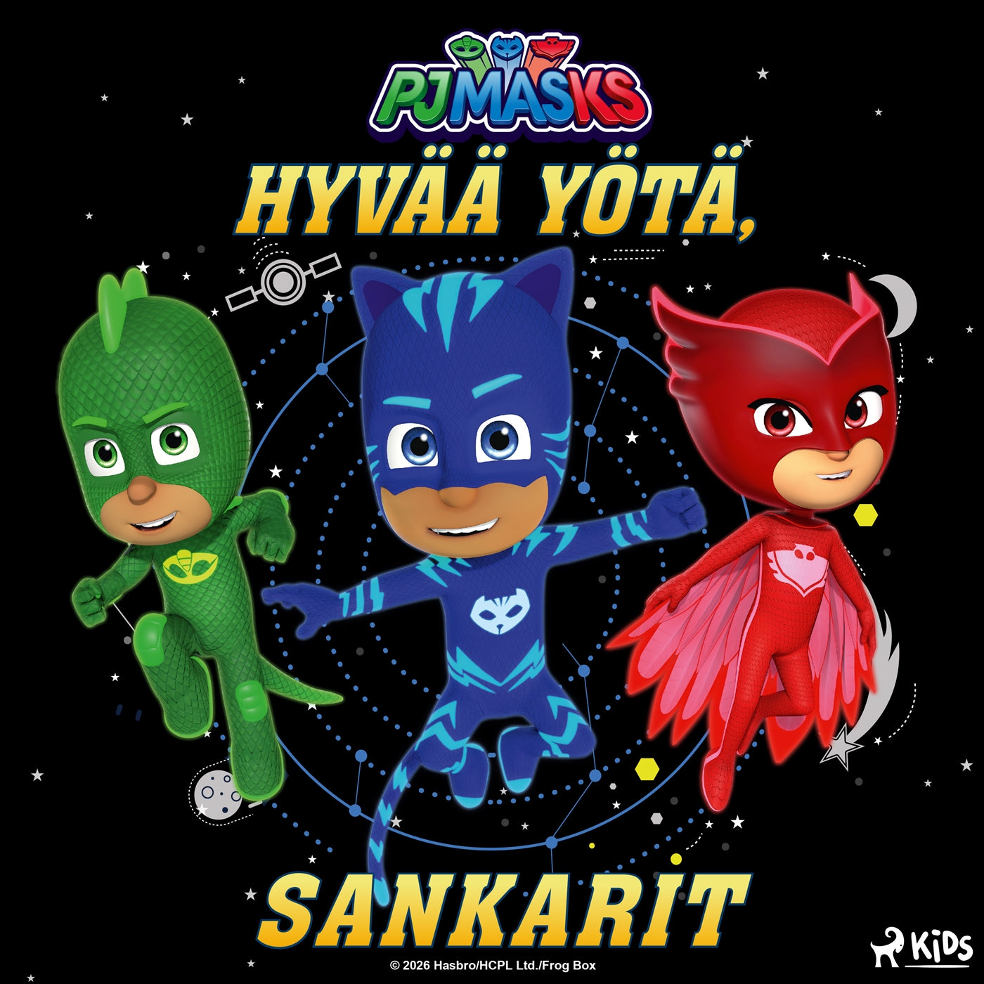 Pyjamasankarit – Hyvää yötä, sankarit – Ljudbok