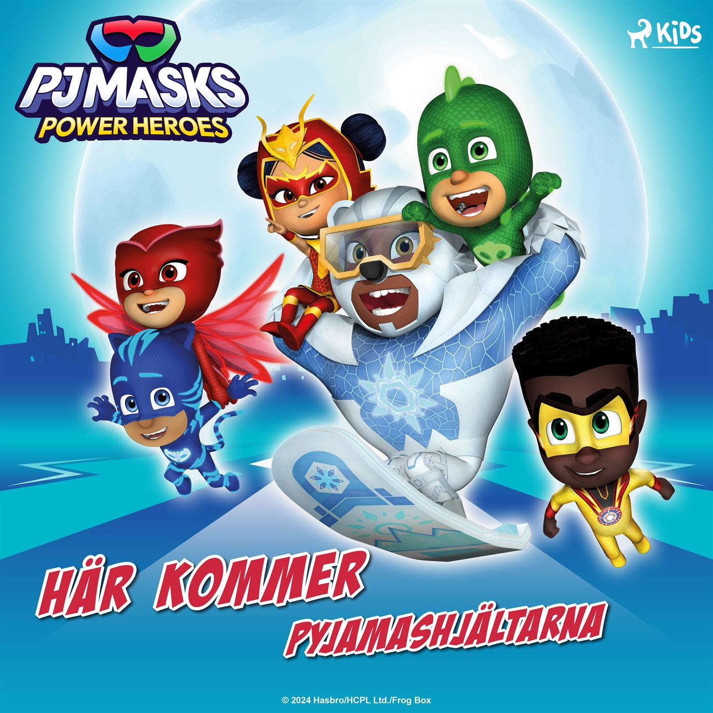 Pyjamashjältarna - Här kommer pyjamashjältarna – Ljudbok