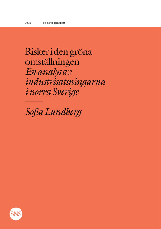 Risker i den gröna omställningen: En analys av industrisatsningarna i norra Sverige – E-bok