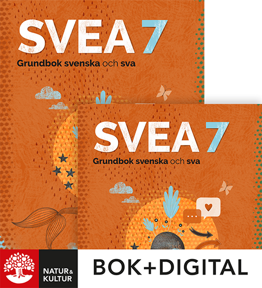 SVEA 7 Grundbok svenska och sva Paket Bok+Digital