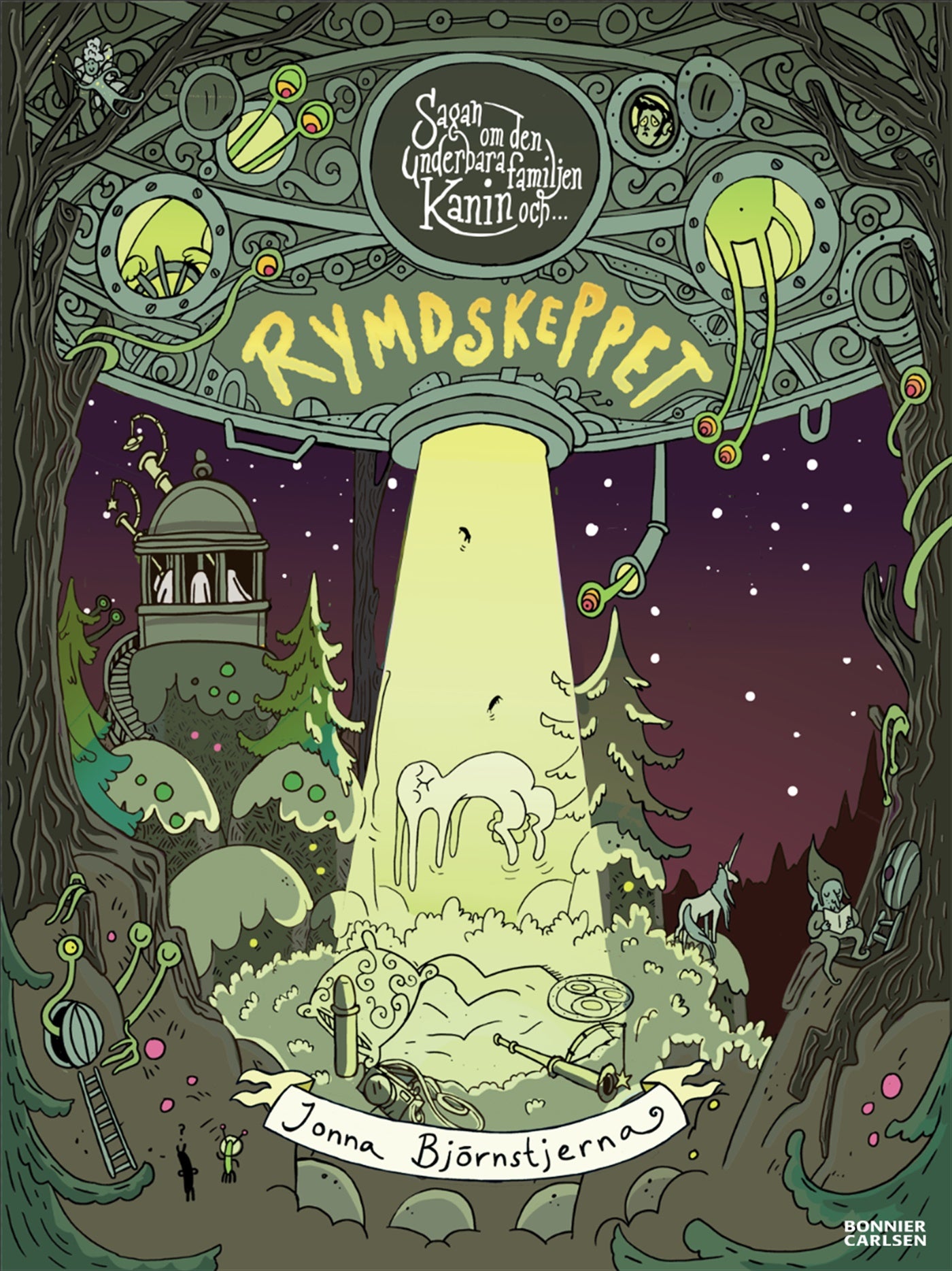 Sagan om den underbara familjen Kanin och rymdskeppet – E-bok