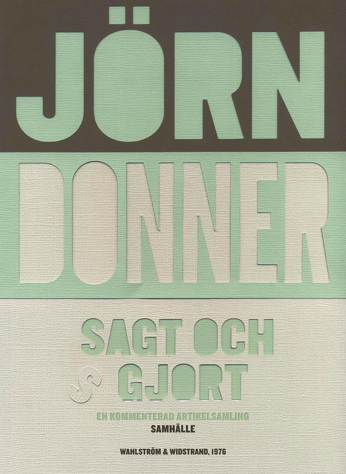 Sagt och gjort – E-bok