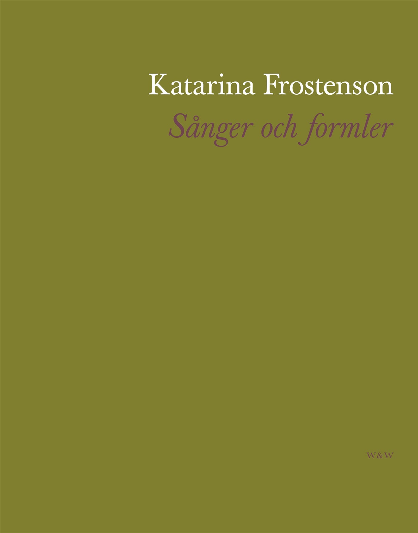 Sånger och formler – E-bok