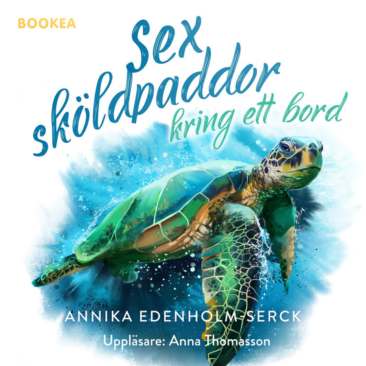 Sex sköldpaddor kring ett bord – Ljudbok