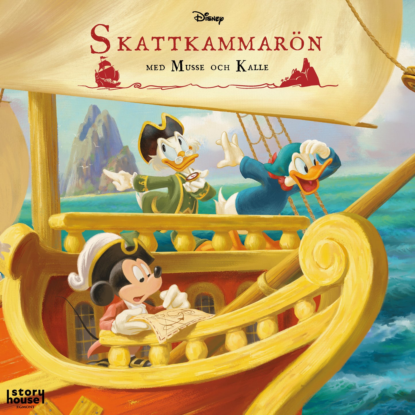 Skattkammarön med Musse och Kalle – Ljudbok