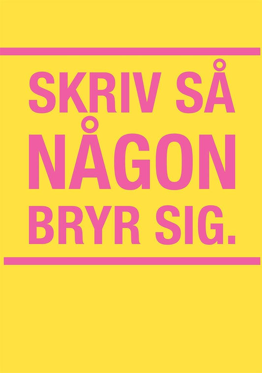 Skriv så någon bryr sig – Ljudbok