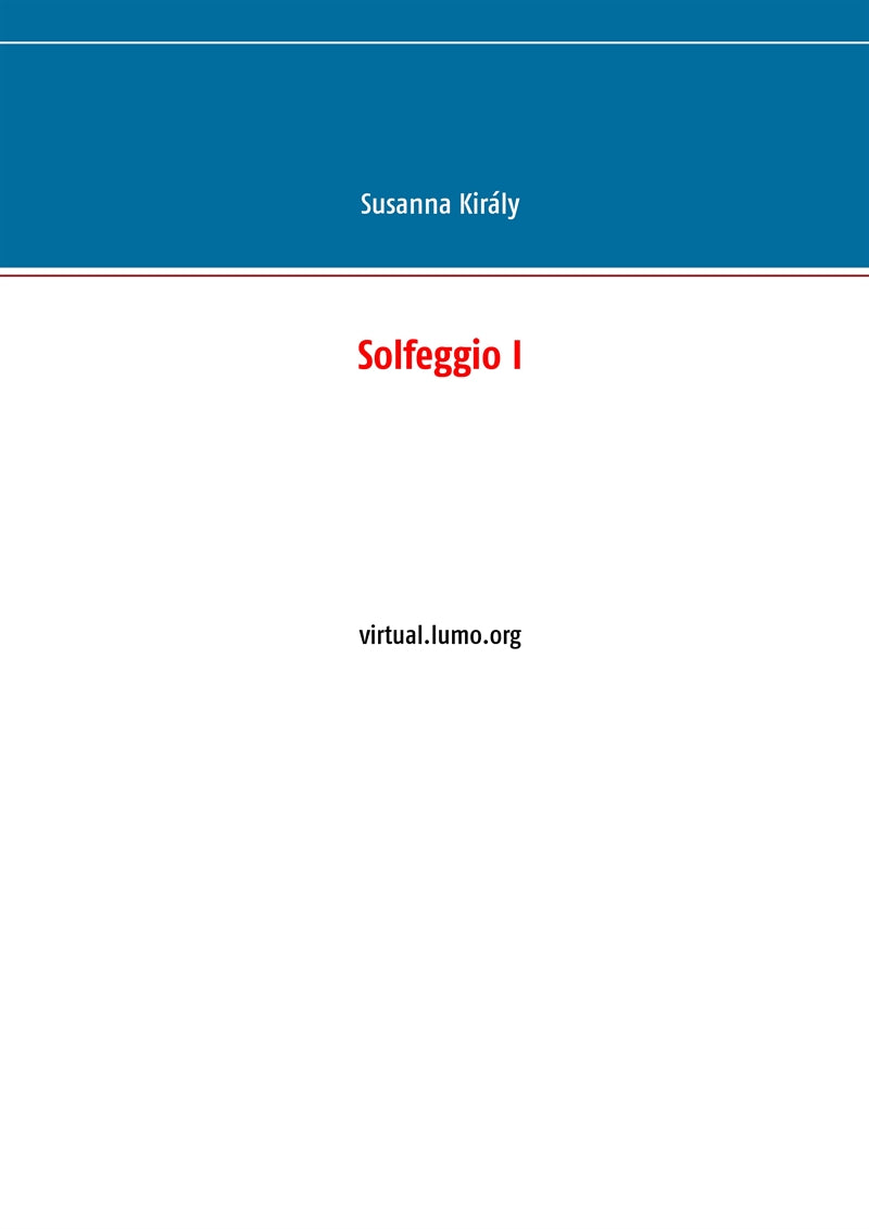 Solfeggio I: virtual.lumo.org – E-bok